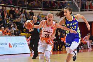 UMMC swept aside USK Praha in the EuroLeague match-up 